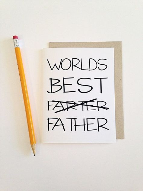 Diy Father's Day Cards, Creative Birthday Cards, Diy Gifts For Dad, Funny Fathers Day Card, Diy Father's Day Gifts, Dad Birthday Card, Father's Day Diy, Dad Cards, Dad Day