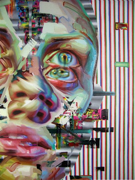 Artist Creates Incredible Glitch Art without Any Technology Escape Aesthetic, Glitch Portrait, Distortion Art, Art Major, Technology Art, Glitch Art, A Level Art, Ap Art, Human Condition