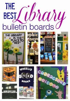 RESOURCE FOR DECOR IN LIBRARY: Mrs. Stembrarian: The BEST Library Bulletin Boards from Pinterest in One Place Bulletin Boards For Elementary, School Library Bulletin Boards, Elementary Librarian, School Library Decor, Best Library, School Library Displays, Library Bulletin Board, Reading Bulletin Boards, Middle School Libraries