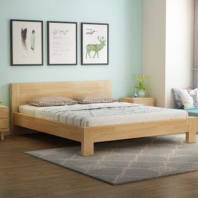 Simple Bed Designs, Platform Bed Designs, Wood Bed Design, Bed Frame Design, Wooden Bed Design, Bedroom Wall Designs, Bed Design Modern, Dekorasi Kamar Tidur, Sofa Set Designs