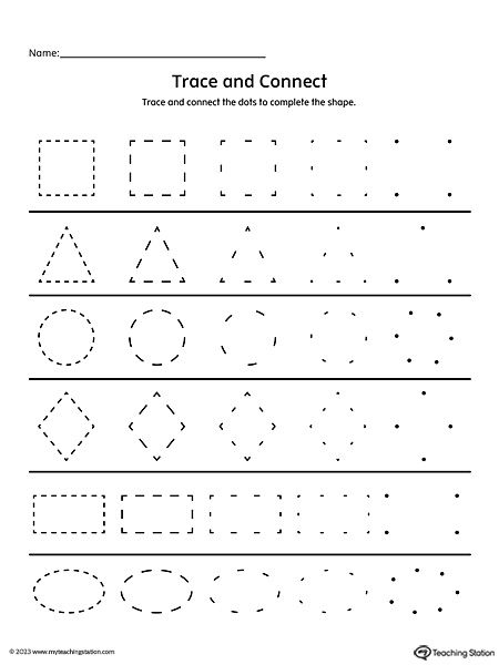 Tracing Practice Preschool, Shapes Preschool Printables, Teaching Worksheets, Early Childhood Education Activities, Shapes Worksheet Kindergarten, Kids Handwriting Practice, Toddler Routine, Shape Activities Preschool, Shape Tracing Worksheets