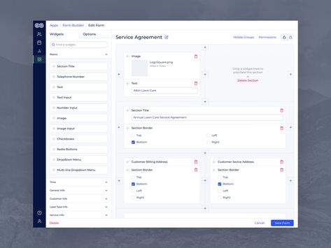 Evolve - Desktop Form Builder by Corey Daniels Excel Userform Design, Form Ui Design, Registration Form Design Website, Powerbi Dashboard Template, Helpdesk Dashboard, Admin Panel Template, Minimal Form, Form Builder, Resume Builder