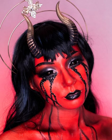 Demon Makeup, Unique Makeup, Halloween Makeup, Fancy Dress, Halloween Face Makeup, Blush, Google Search, Halloween, Makeup