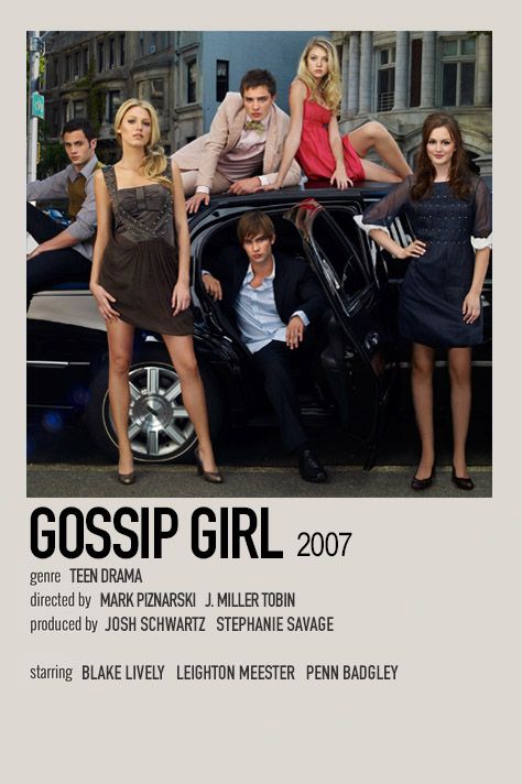 minimalistic polaroid poster made by @wcnderlcnd (me) Gossip Girl Movie Poster, Gossip Girl Polaroid Poster, Movie Polaroids, Mode Gossip Girl, Estilo Blair Waldorf, Dan Humphrey, Tv Posters, Scrapbook Disney, Nate Archibald