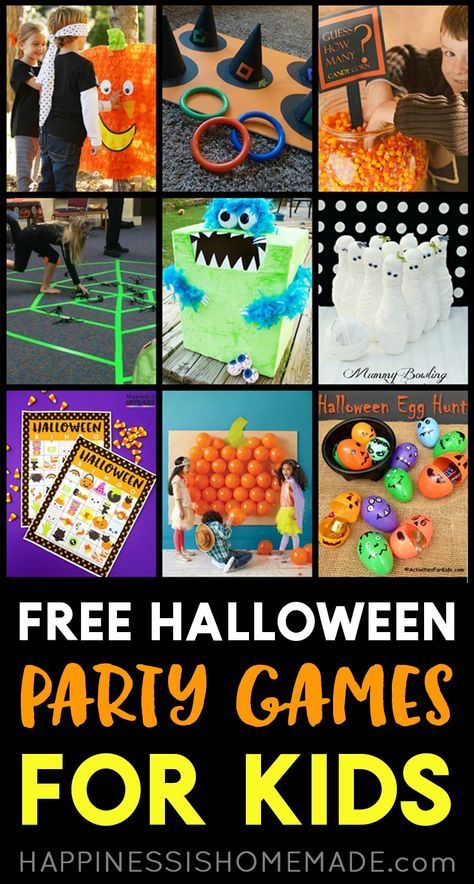 Diy Halloween Party Games, Scary Halloween Games, Fun Halloween Games For Kids, Free Halloween Games, Halloween Party Games For Kids, Halloween Party For Kids, Diy Halloween Party, Fun Halloween Party Games, Halloween Party Activities