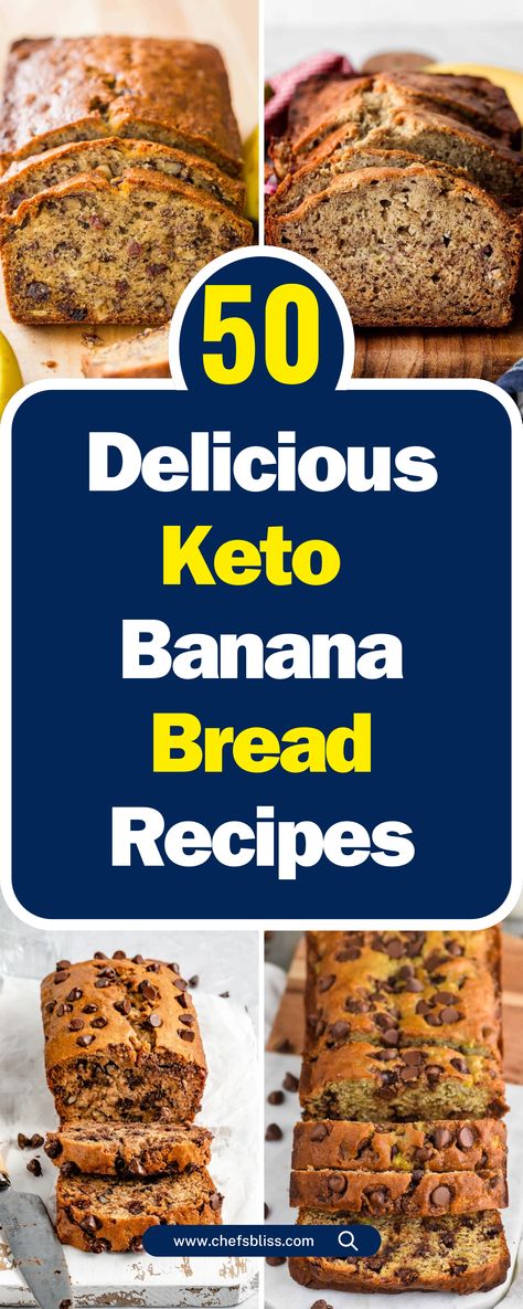 50+ Delicious Keto Banana Bread Recipes to Try Today – ChefsBliss Keto Chocolate Chip Banana Bread, Banana Bread Keto Recipe, Low Sugar Banana Bread Recipe, Keto Banana Bread With Real Bananas, Keto Bannan A Bread Recipe, Keto Banana Nut Bread, Banana Bread Keto, Low Sugar Banana Bread, Keto Banana