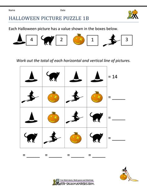 first-grade-halloween-worksheets-picture-puzzle-1b.gif (1000×1294) Halloween Math Worksheets, Halloween Puzzles, First Grade Math Worksheets, Halloween Worksheets, Custom Clothing Design, Halloween Math, Picture Puzzles, First Grade Math, Math Worksheet