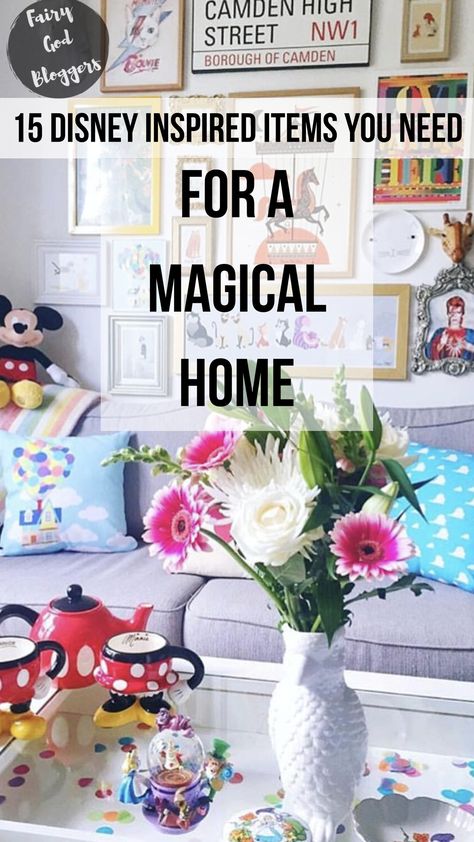 Disney Themed Rooms Target, Disney Themed Office Decor, Elegant Disney Home Decor, Disney Rv Decor, Subtle Disney Room Decor, Diy Disney Wall Art, Modern Disney Home Decor, Disney Theme Office, Disney Themed Guest Room