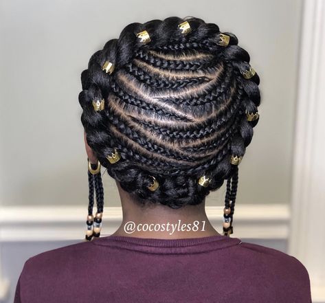 Add intricate braids inside the halo. Halo Braids For Black Women, Summer Protective Hairstyles, Black Toddler Girl Hairstyles, Halo Braids, Black Kids Braids Hairstyles, Halo Braid, Braids For Black, Kid Braid Styles, Classy Hairstyles