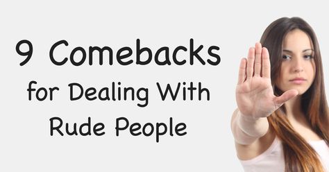 Most of us regularly encounter rude people, and they’re not always strangers. While you might be on the receiving end of a mean comment or a snappy remark on your morning commute or when you’re in a store, a lot of the rudeness you’re subjected to probably comes from people you know more intimately. Partners, [...] Mean Comments, Come Back Quotes, Rude Quotes, Rude People, Secret Quotes, Morning Commute, Mean People, Best Answer, Cool Poses