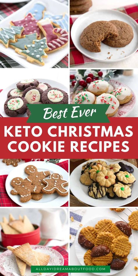 Keto Holiday Cookies, Keto Christmas Baking, Christmas Cookies Shortbread, Keto Gingerbread Cookies, Keto No Bake Cookies, Keto Sugar Cookies, Christmas Keto, Low Carb Christmas, Keto Holiday Recipes