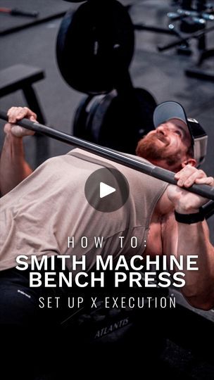 53K views · 2.3K reactions | Bench Press (Smith Machine) - Be sure to set yourself up in a position that allows that bar path to be aligned with those mid/low pec fibres. I am using a straight smith machine, however if yours is angled you will want to be facing the angle to allow hands to move slightly towards overhead as you press. Be sure to Control every rep and eccentric! - 1 On 1 Coaching Available - Click link in Bio! - @transparentlabs for Supplements - Use Code PETER - #workoutroutine #benchpress #chestworkout #chestday #gymtips | Peter Miljak | WORKOUTS | petermiljak · Original audio Bench Press Workout, Smith Machine, Men's Workout, Gym Tips, Chest Workout, Bench Press, The Angle, Family Time, Mens Fitness