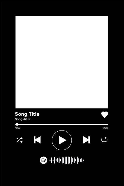 Polaroid Frame Spotify, Spotify Polaroid Template, Song Frame Template, Spotify Keychain Template, Spotify Frame Black, Spotify Couple Frame, Spotify Song Template Aesthetic, Spotify Album Template, Spotify Outline