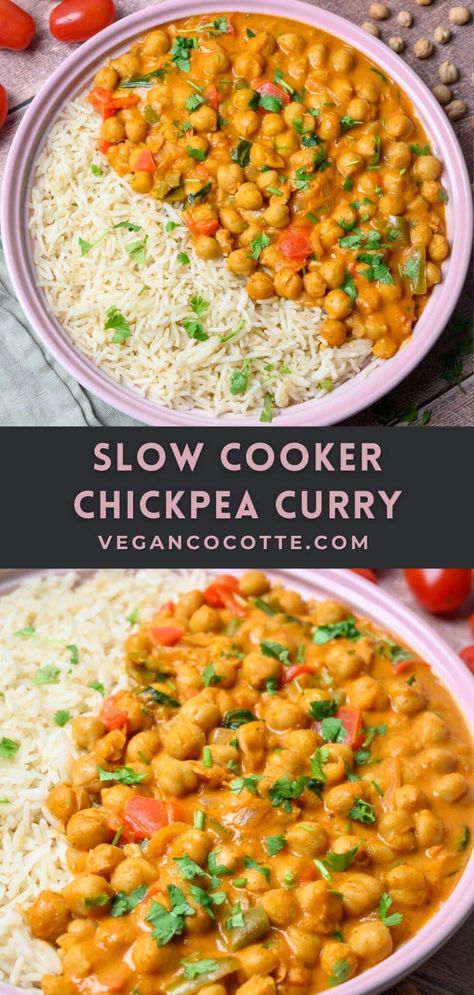 Vegan Slow Cooker Recipes Healthy, Vegan Fall Crockpot Recipes, Stews Vegetarian, Crockpot Recipes Chickpeas, Simple Healthy Crockpot Recipes, Vegetarian Crockpot Recipes Healthy, Slow Cooker Recipes Vegetables, Crock Pot Vegan Meals, Fodmap Slow Cooker Recipes