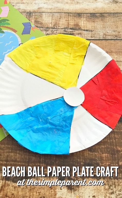 Beach Ball Craft, Beach Ball Crafts, Ball Craft, Color Activity, Paper Plate Craft, Preschool Art Projects, Turtle Crafts, Paper Plate Crafts For Kids, Cute Craft