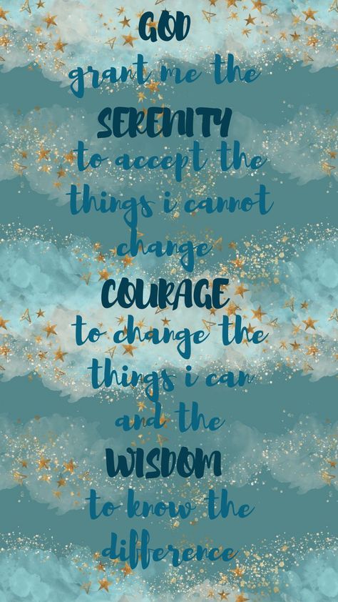 Serenity Prayer inspirational quote Serenity Prayer Wallpaper Iphone, Serenity Prayer Quote Wallpaper, Serenity Prayer Wallpapers, Prayer Meme, Serenity Prayer Quote, Serenity Prayer Art, Prayer Wallpaper, Aa Quotes, Stay Strong Quotes