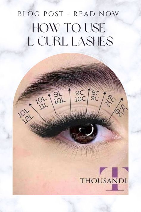 HOW TO USE L CURL LASHES What are L Curl lashes good for? What are L curl extensions? When to use L curl lashes? How can I speed up my eyelash extensions? How do L curl lashes work? Eyelash extensions have different lengths, diameters, and also lash curls. One of the most exotic and new curls in the lash industry today is the L curl lash extensions. Half Set Eyelash Extensions, L Curl Lash Extensions, L Curl Lashes, Curl Lash Extensions, Curl Extensions, Lash Curls, Types Of Eyelash Extensions, Eyelid Lift, Lash Extensions Styles