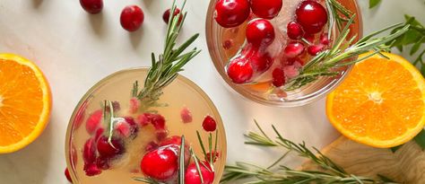 Pomegranate Mimosa, Orange Pomegranate, Cranberry Pomegranate, Joy Bauer, Flavored Sparkling Water, Frozen Cranberries, Holiday Meal, Flavored Water, Christmas Appetizers