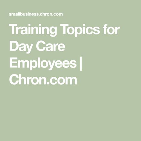 New Hire Training Schedule, Assistant Director Daycare, Daycare Employee Handbook, Preschool Teacher Training Topics, Daycare Start Up Checklist, Becoming A Writer, Escape Plan, Employee Training, Safety Training