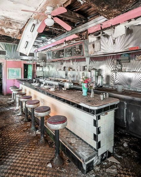 Abandoned Diner, City Of Adelaide, Abandoned Warehouse, Man Made Island, Abandoned Asylums, Abandoned House, Hidden Places, Places In Europe, Back Road