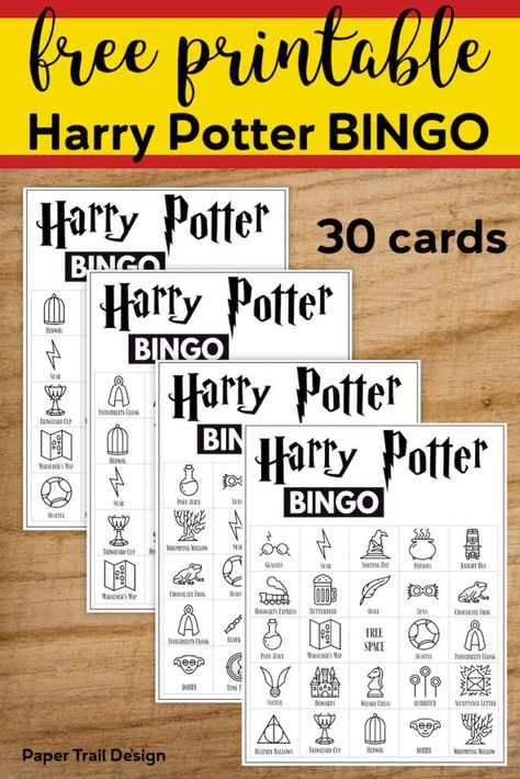 Harry Potter Bingo, Harry Potter Motto Party, Free Printable Harry Potter, Harry Potter Weihnachten, Harry Potter Themed Party, Harry Potter Party Games, Printable Harry Potter, Harry Potter Banner, Harry Potter Activities