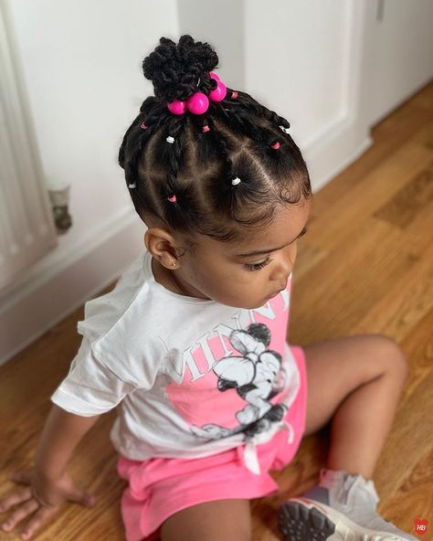 Hey Bambino on Instagram: “Twists & Bobbles 💖#fridaystyle” Black Baby Hairstyles, Black Baby Girl Hairstyles, Baby Girl Hairstyles Curly, Short Hair Twist Styles, Toddler Braided Hairstyles, Cute Toddler Hairstyles, Girl Hair Dos, Lil Girl Hairstyles, Kids Curly Hairstyles