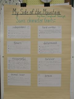 Reading Is Thinking: My Side of the Mountain Thinking Character, My Side Of The Mountain, Reading Is Thinking, Ella Enchanted, Middle School Writing, Reading Help, 6th Grade Ela, Writing Assignments, Character Traits