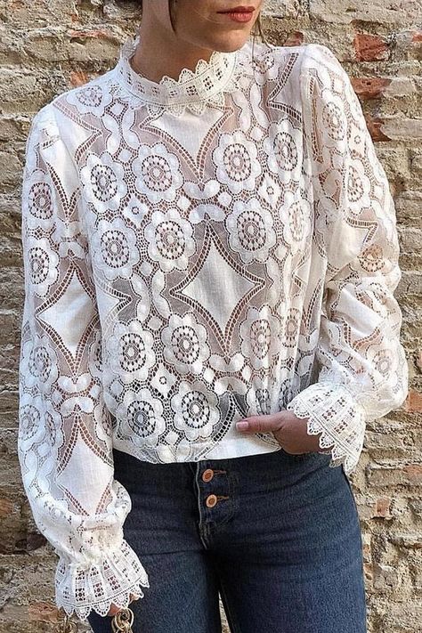 Lace blouse styles