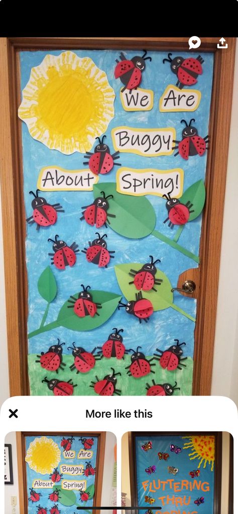 Bug Bulletin Board Ideas, Garden Friends, Bug Crafts, Room Theme, Bulletin Board Ideas, Daycare Activities, A Bug's Life, Classroom Door, Door Ideas