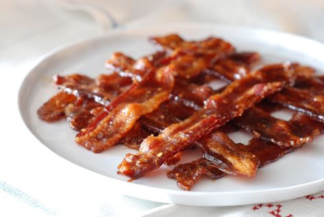 Candied Bacon Recipe, Cooking Channel Recipes, Bobby Flay Recipes, Caramelized Bacon, Candied Bacon, Bobby Flay, Brownie Batter, Salty Snacks, Cooking Channel