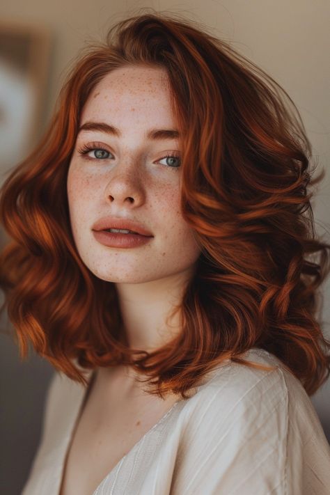 Shoulder Length Curly Red Hair, Ginger Hair Medium Length, Shoulder Length Ginger Hair, Red Shoulder Length Hair, Shoulder Length Red Hair, Shoulder Length Curly Hairstyles, Shoulder Length Curls, Shoulder Length Curly Hair, Summer Hair Trends