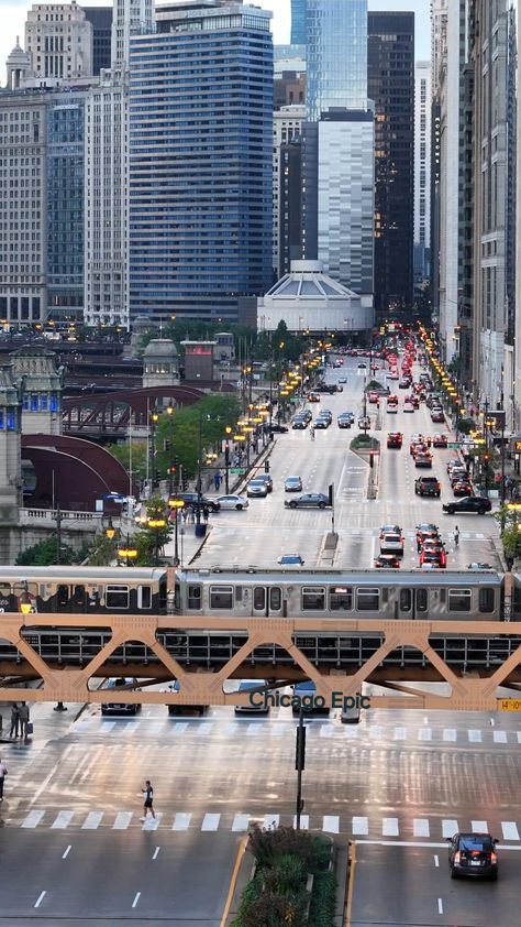 Photoshop Landscape, Chicago Cityscape, Chicago Vacation, Chicago Landmarks, Chicago Aesthetic, Chicago Trip, Chicago Pictures, City Scapes, Fav Place