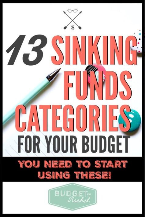 Confused about sinking funds? Don't worry! They are super simple and can save your budget! Use these sinking funds categories to stick to your budget and accomplish your financial goals. #budgettips #budget #sinkingfunds Sinking Funds Categories, Monthly Budgeting, Spending Freeze, Personal Finance Printables, Sinking Fund, Money Inspiration, No Spend Challenge, No Spend, Finance Printables