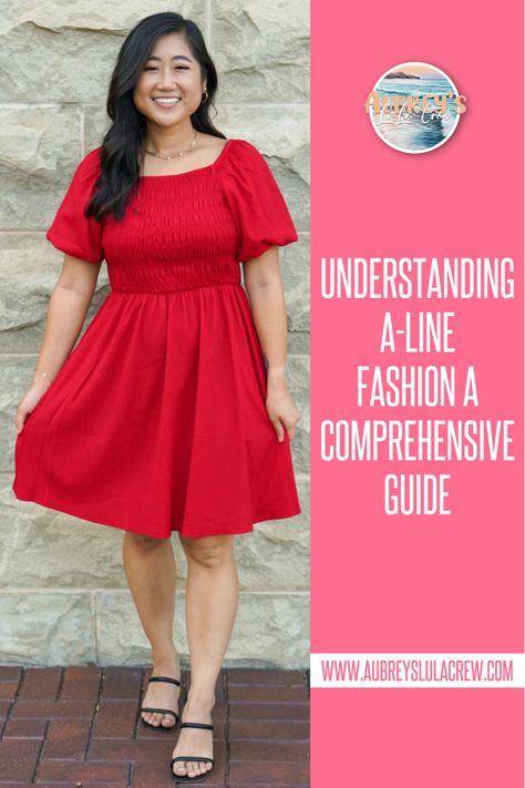 A-line is a fun style and flattering type for many figures when you wear it correctly. Here is a helpful fashion guide on wearing and styling A-lines. Read more now #stylingtips #lularoe #fashiontips Style Inspiration Petite, Petite Body Types, Fashion Guide, Style Inspiration Winter, Empire Waist Dress, Style Inspiration Summer, Fun Style, Fashion Today, Style Tips