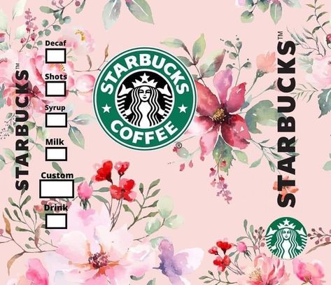 Starbucks Happy Birthday, Sublimation Cup Wrap, Starbucks Sublimation Designs, Sublimation Cup Designs, Starbucks Tumbler Wrap, Starbucks Wrap, Starbucks Design, Sublimation Wraps, Sweet Cups