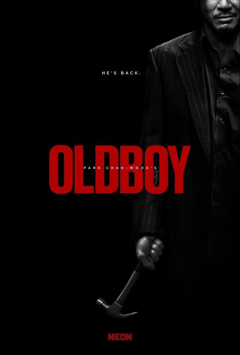 Oldboy Movie Poster, Oldboy Movie, Cinema Shots, Park Chan Wook, Action Movie Poster, Poster Idea, Film Posters Art, Film Poster Design, Blue Inspiration