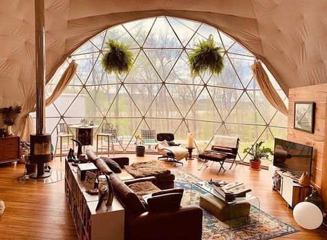 Dome Home Kits, Geodesic Dome Homes, Dome Home, Dome House, Earth Homes, Geodesic Dome, Earthship, Round House, Eco House