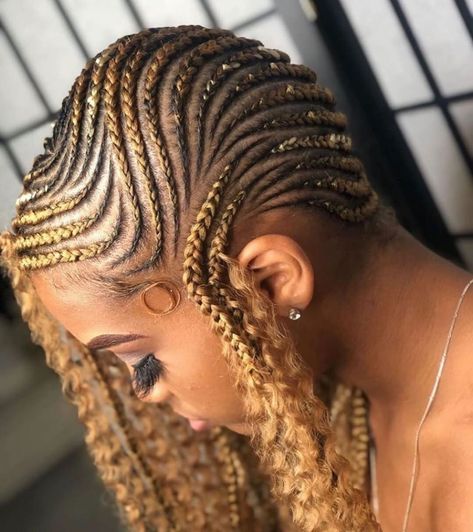 Ghana Weaving Styles, Colored Hair Roots, Lemonade Braids Hairstyles, Ghana Weaving, Braiding Styles, Instagram Hairstyles, Hair Roots, African Hair Braiding Styles, Types Of Braids