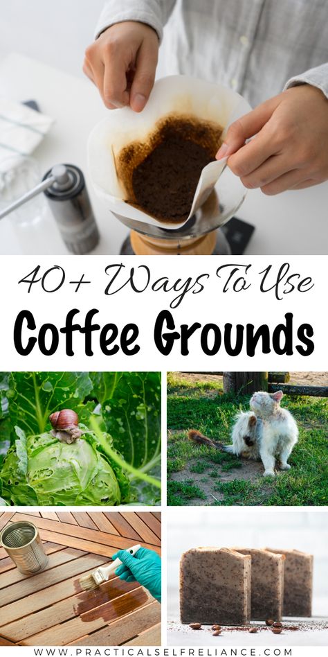 How To Make Coffee Fire Logs, What To Do With Used Coffee Grounds, Coffee Grounds In The Garden, Dog Pee Smell, Used Coffee Grounds, Recycling Hacks, Medicinal Weeds, Coffee Soap, Soap Making Recipes