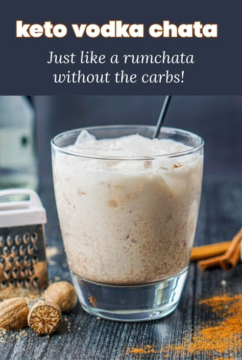 Low Carb Vodka Drinks, Low Carb Alcoholic Drinks, Sugar Free Coffee Syrup, Rumchata Recipes, Low Carb Cocktails, Sugar Free Drinks, Winter Drink, Keto Cocktails, Low Carb Drinks