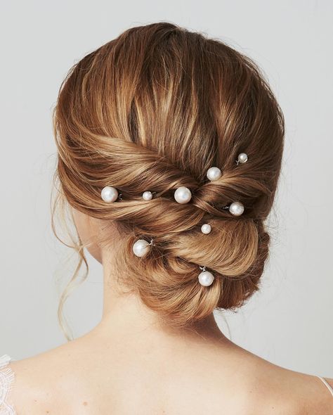 Bohemian Wedding Hair Accessories, Updo Ponytail, Bridal Hairpins, Bridal Hair Pins Pearl, Simple Elegant Wedding, Pearl Pin, Pearl Hair Pins, Bridal Updo, Pearl Bridal