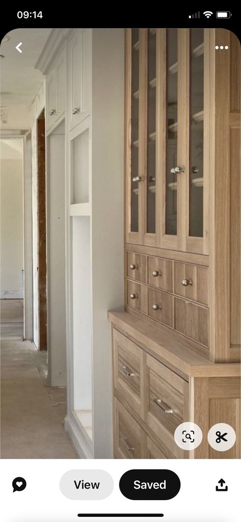 White Oak Office Door, White Oak Brass, White Oak Pantry Cabinet, White Oak Built In Cabinet, White Oak China Cabinet, White Oak Built In Bookshelves, Plain Sawn White Oak Cabinets, White Oak Built In, White Oak Stained Cabinets