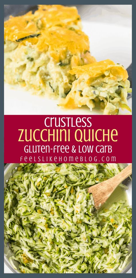 Crustless Zucchini Quiche, Zucchini Quiche Recipes, Zucchini Quiche, Bariatric Eating, Quiche Recipe, Quiche Recipes, Summer Squash, Gluten Free Cooking, Cooked Vegetables