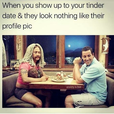 For those who have a Tinder...lol!! Adam Sandler Movies, Rob Schneider, 50 First Dates, Memes Of The Day, Adam Sandler, First Dates, Instagrammer, Interesting Questions, First Date