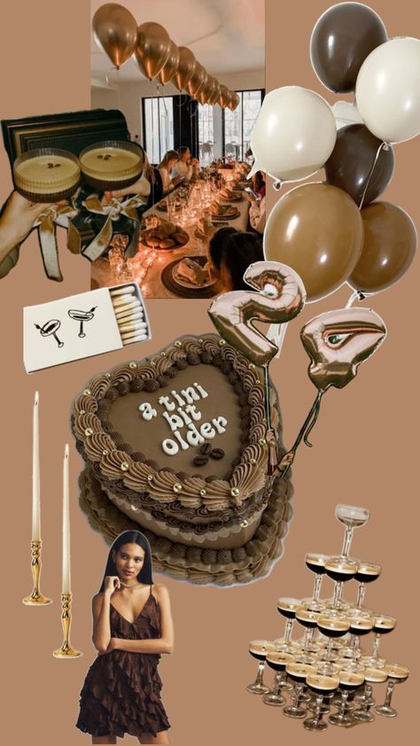 Espresso martini inspired birthday party 23rd Birthday Themes, 25th Birthday Ideas For Her, Birthday Martini, Martini Party, 25th Birthday Parties, 21st Birthday Decorations, Birthday Ideas For Her, Birthday Dinner Party, Bday Party Theme