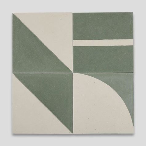 Abstract Tile Design, Green Porcelain Tile, Otto Tiles, Green Mosaic Tile, Tiles Terrazzo, Graphic Tiles, Geometric Tile Pattern, Tiles Uk, Abstract Tile