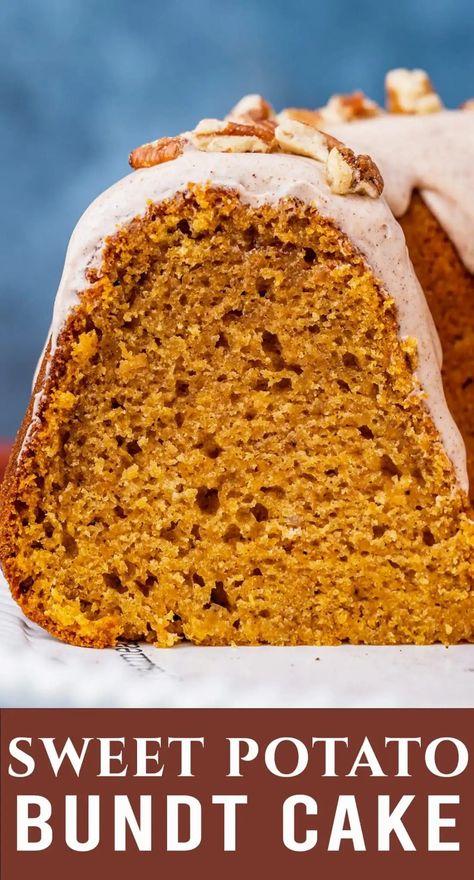 Sweet Potatoes Cake, Sweet Potato Pound Cake Easy, Sweet Potato Pound Cake Southern Living, Sweet Potato Cake With Box Cake, Sweet Potato Bundt Cake Recipe, Sweet Potato Pound Cake Recipe, Bundt Cake With Glaze, Sweet Potato Bundt Cake, Caribbean Cake