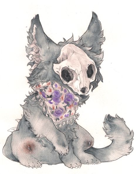 it’s roses/flowers on his scarf is anyone’s curious p:  avaiable as print now here! society6 and  deviantART Creature Drawings, Mythical Creatures Art, Creature Design, A Drawing, Creature Art, Mythical Creatures, Fantasy Creatures, Drawing Inspiration, Animal Drawings