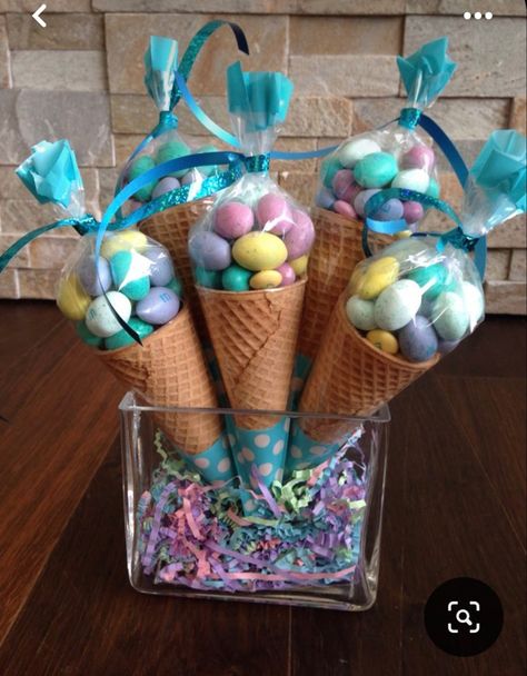 Candy Theme Birthday Party, Candy Birthday Party, Easter Decorations Ideas, Candy Theme, Easter Decorations Dollar Store, Ice Cream Cones, Easter Decorations Vintage, Easter Decorations Christian, Easter Decorations Diy Easy