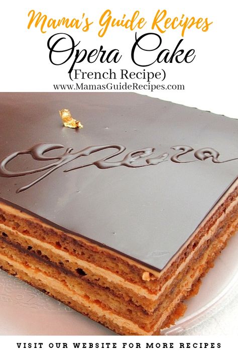 French Cake Recipe, Kalamay Recipe, Opera Cake Recipe, Strawberry Ring, Opera Cake, Cake Rack, French Cake, Flourless Cake, Flan Recipe